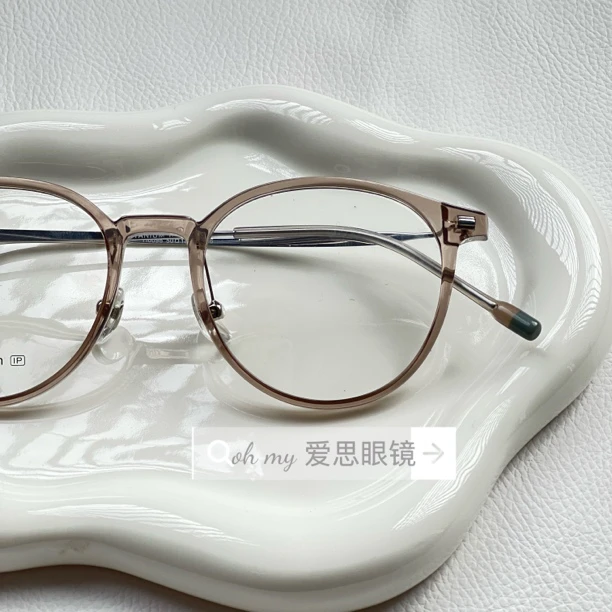 新款超轻眼镜钛架可配近视椭圆形小脸镜框ins百搭