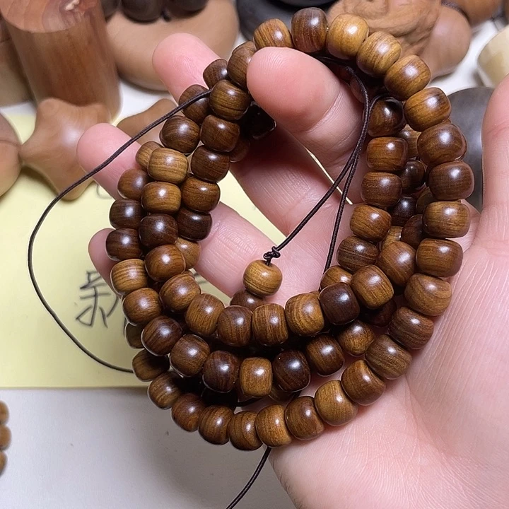 檀香木手串/手链老山檀香8/9/108黑肉满纹沉玉化料
