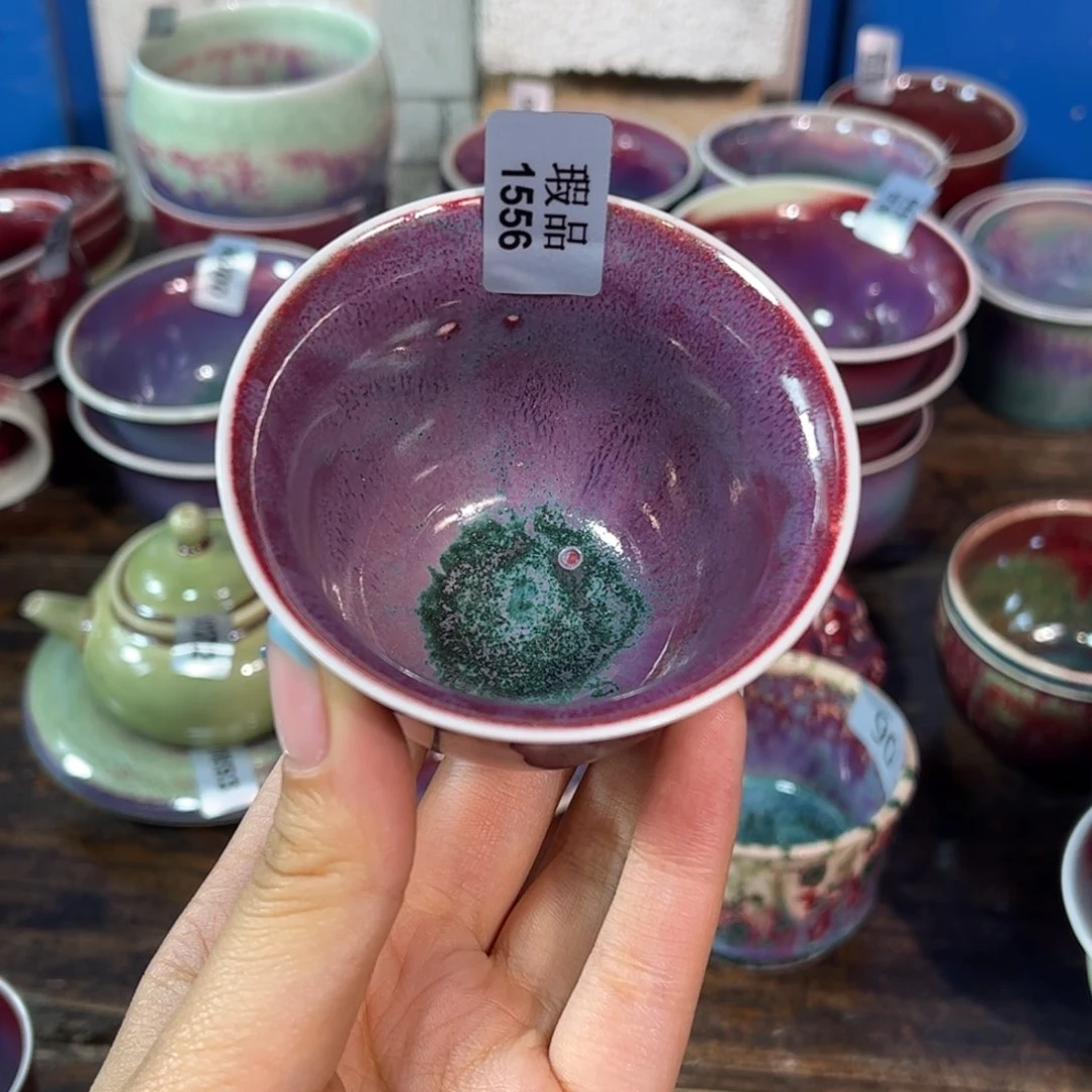 杯子窑口自销原矿釉钧瓷
