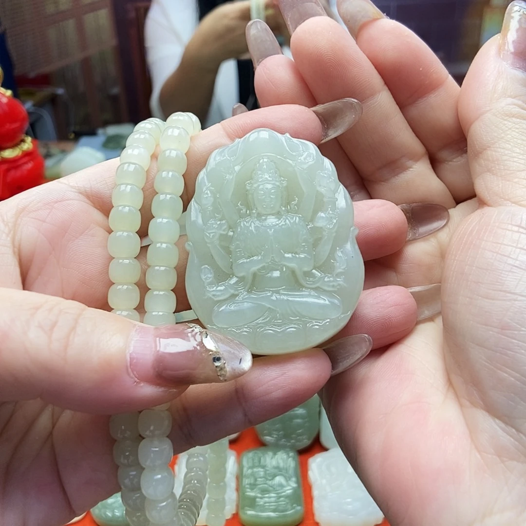 颈饰未镶嵌和田玉@*