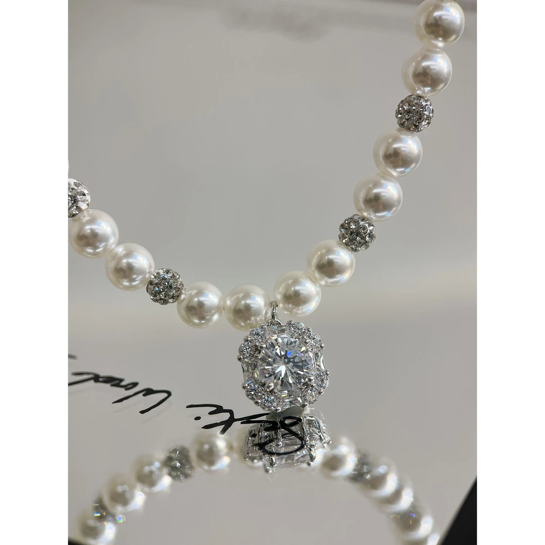 镀白金 芒星之夜 八芒星女轻奢小众项链Y209