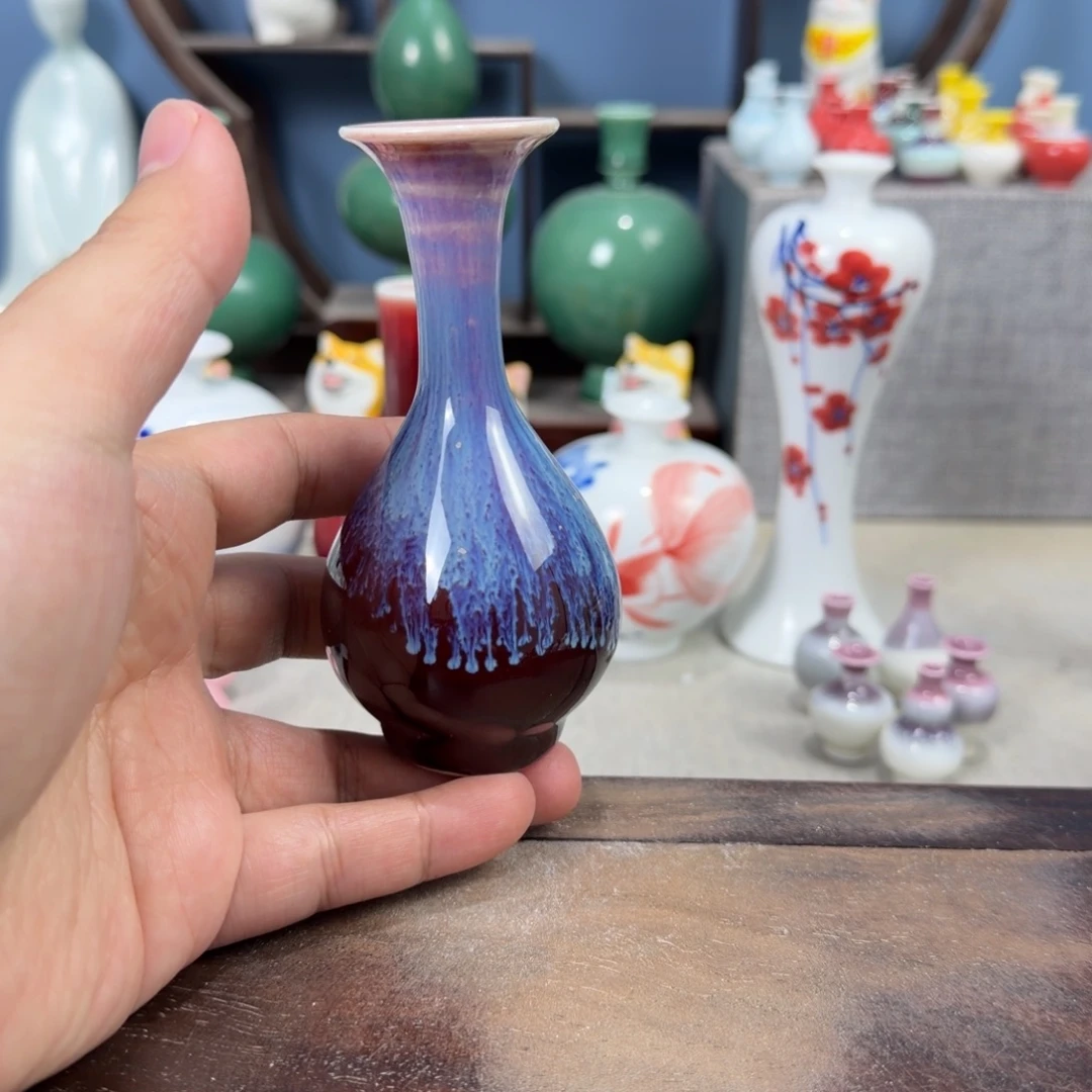 陶瓷手工小花器摆件