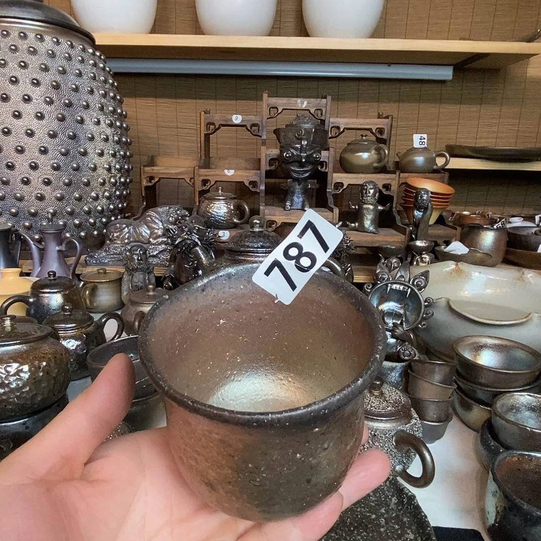 高温柴烧陶泥主人杯