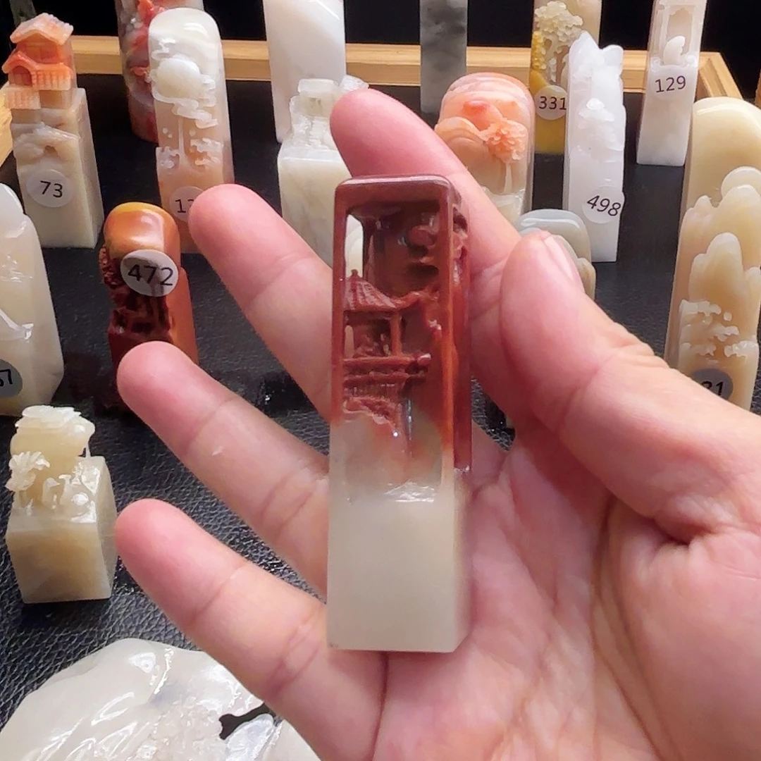 寿山石其他镂空山水