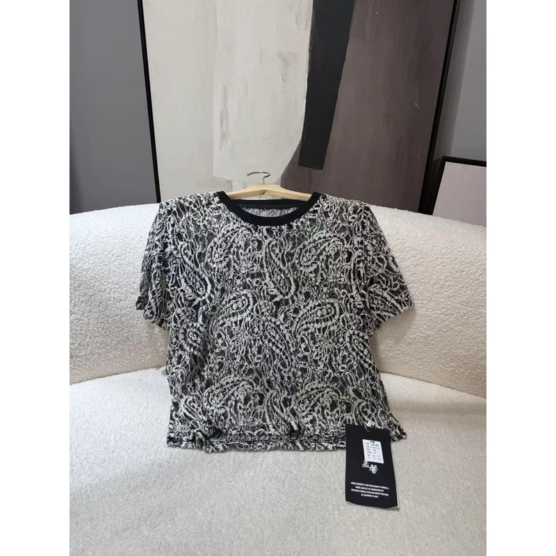 25160【PINGJIE】2025高货时尚宽松休闲潮流舒适百搭洋气短袖