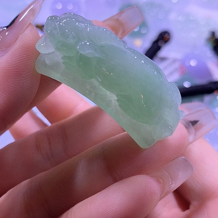 颈饰未镶嵌翡翠天然翡翠A货吊坠