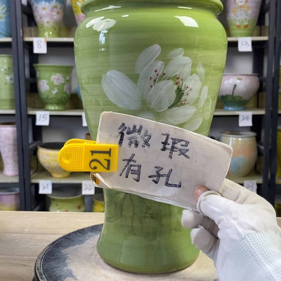 景德镇手工手绘陶瓷花盆