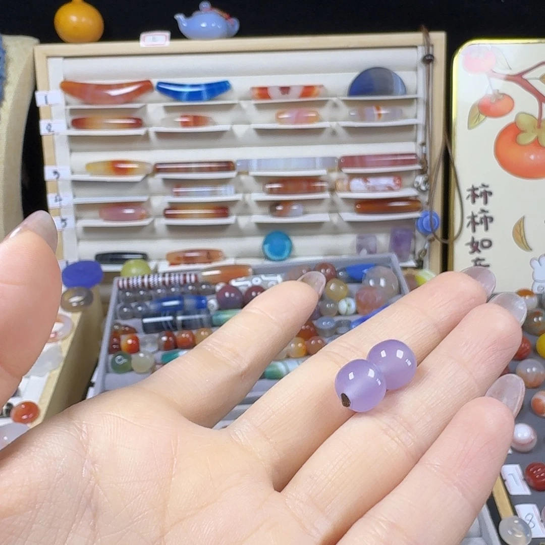 略***略玛瑙/玉髓未镶嵌颈饰
