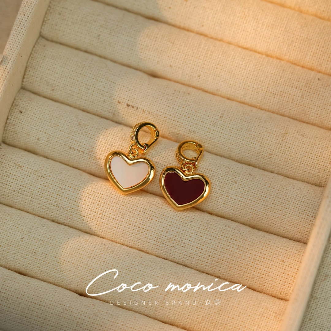 铜合金吊坠 【小霞珠宝】爱心轻奢法式小众个性经典甜美小巧WA892