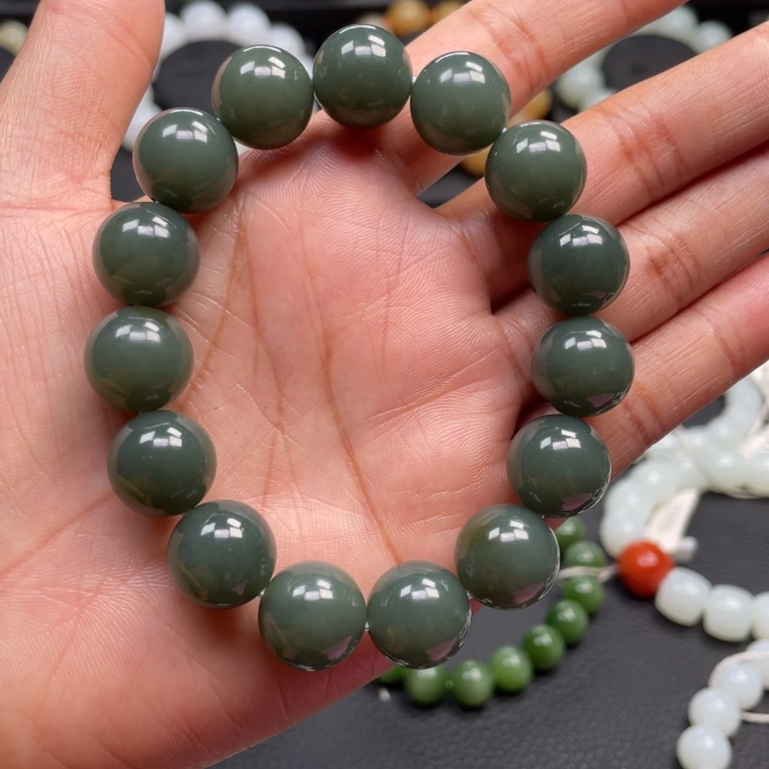 和田玉未镶嵌手链