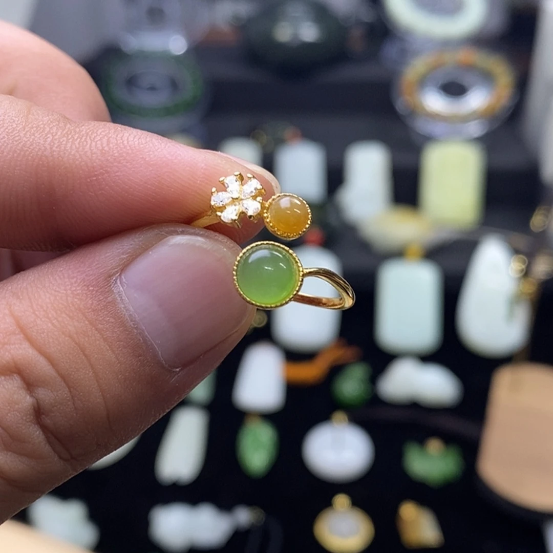 和田玉银S925镶嵌颈饰
