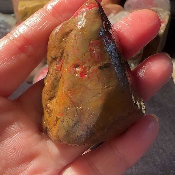 摔***漆昌化石昌化鸡血石原