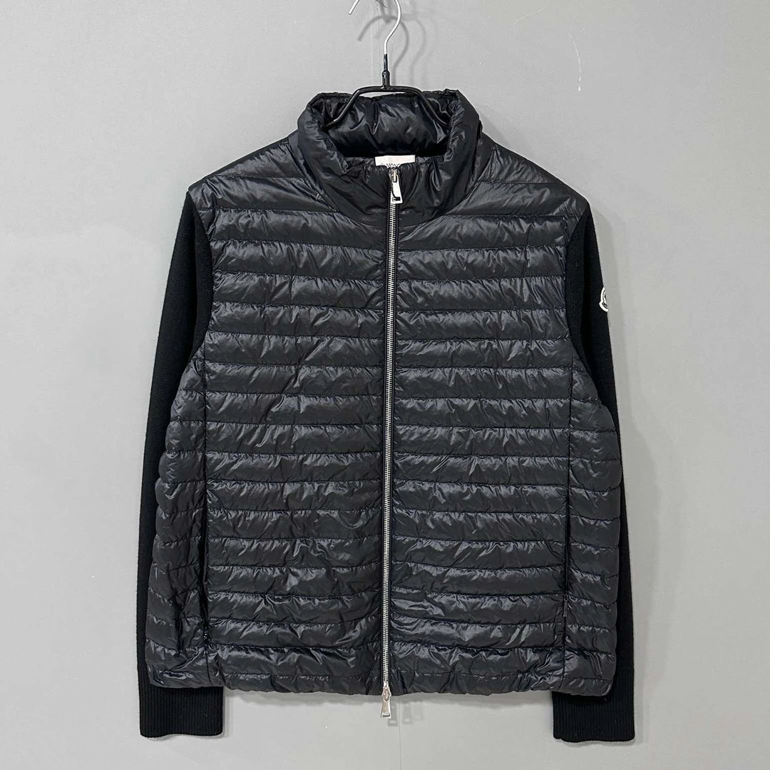 99新 MONCLER Cardigan拼接羽绒服/L码/07763