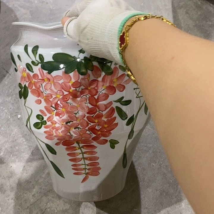 罐用****312xc景德镇陶瓷花盆微瑕