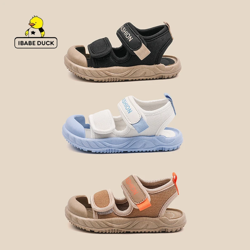 宝宝儿童节学步鞋简约凉鞋防滑沙滩软底鞋包头