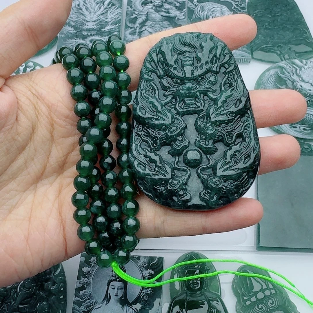 翡翠未镶嵌颈饰多样性发货天然A货翡翠