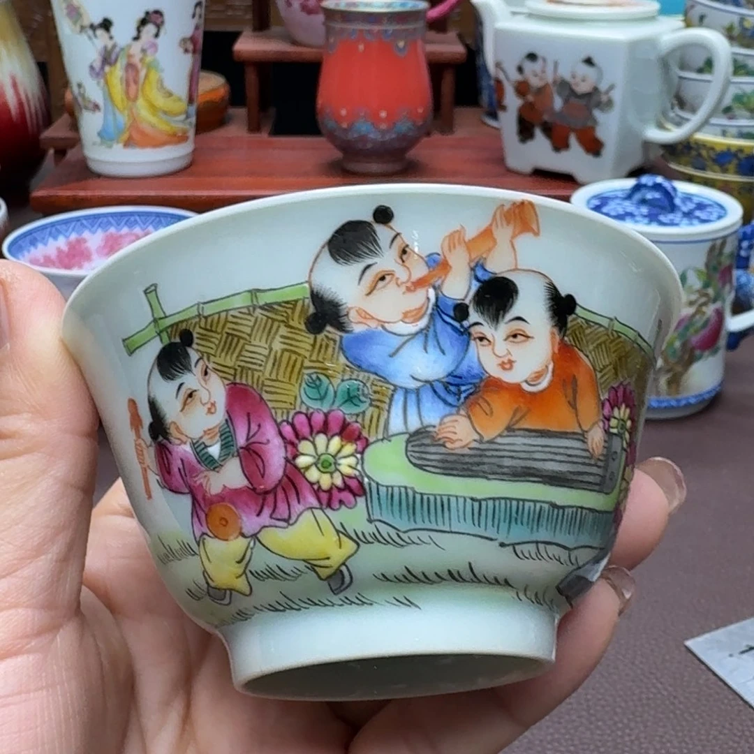 瓷片景德镇仿古手工制作精品展示
