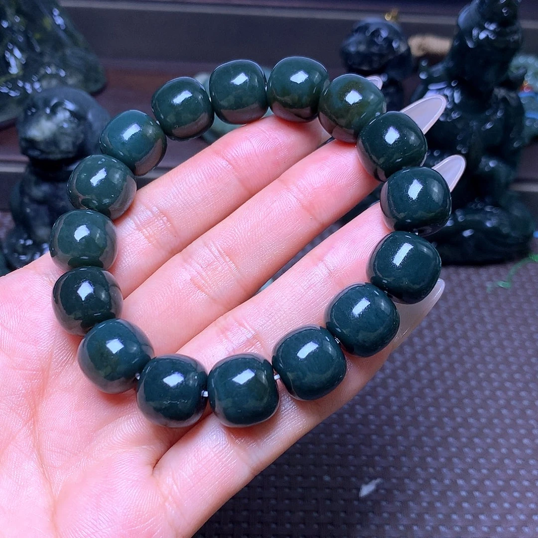 未镶嵌手串和田玉卡14