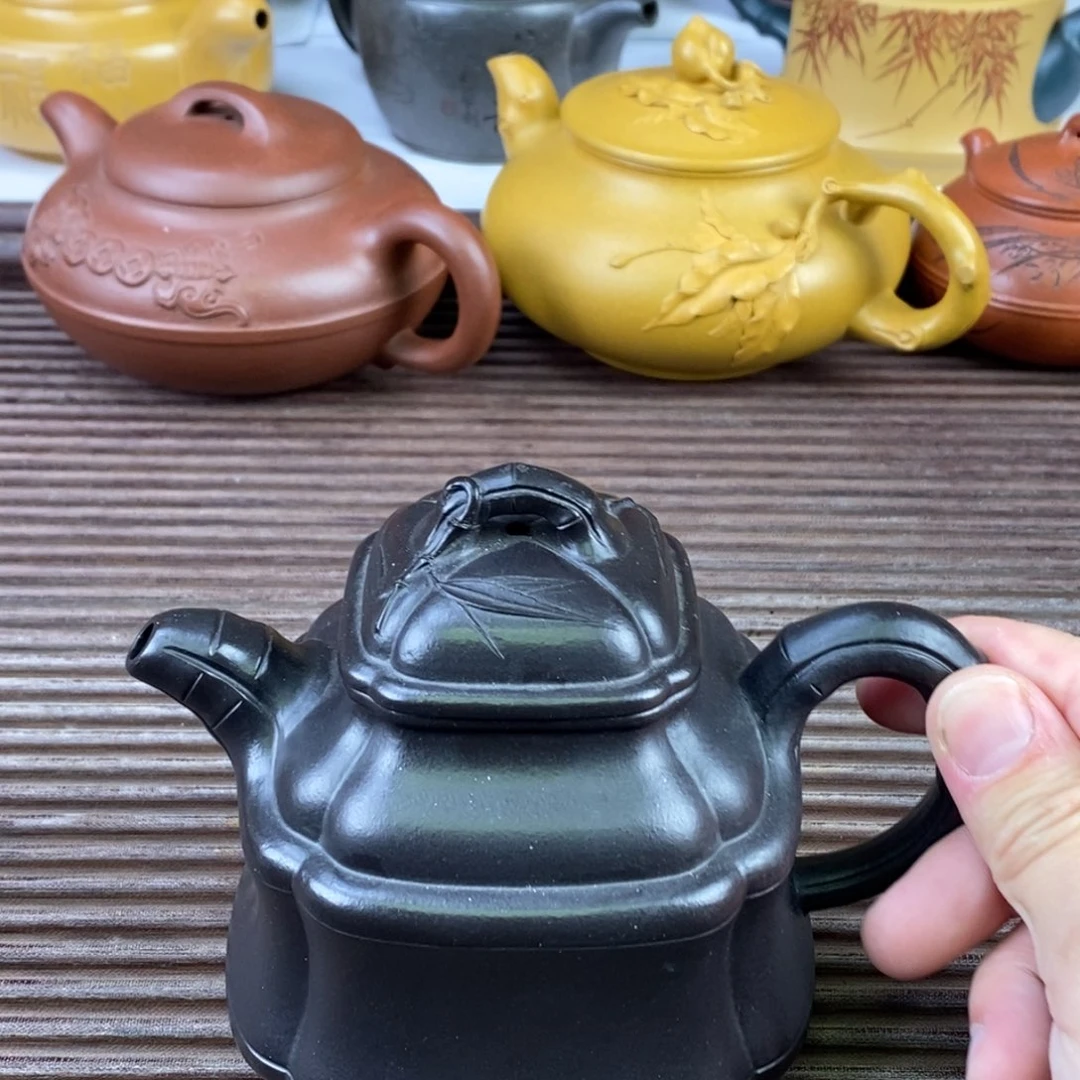 茶壶紫砂白24 四方竹鼎