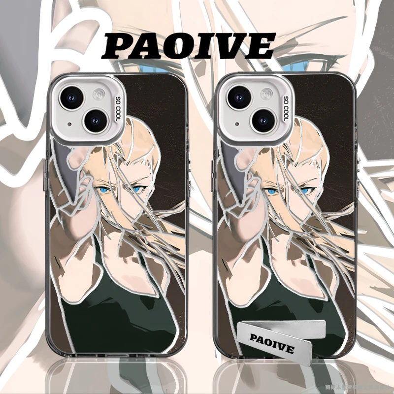 鹿野适用苹果华为vivoiPhone小米三星防摔彩银手机壳