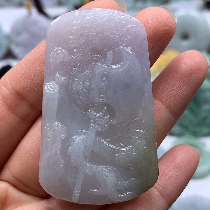 翡翠未镶嵌颈饰龙牌福利