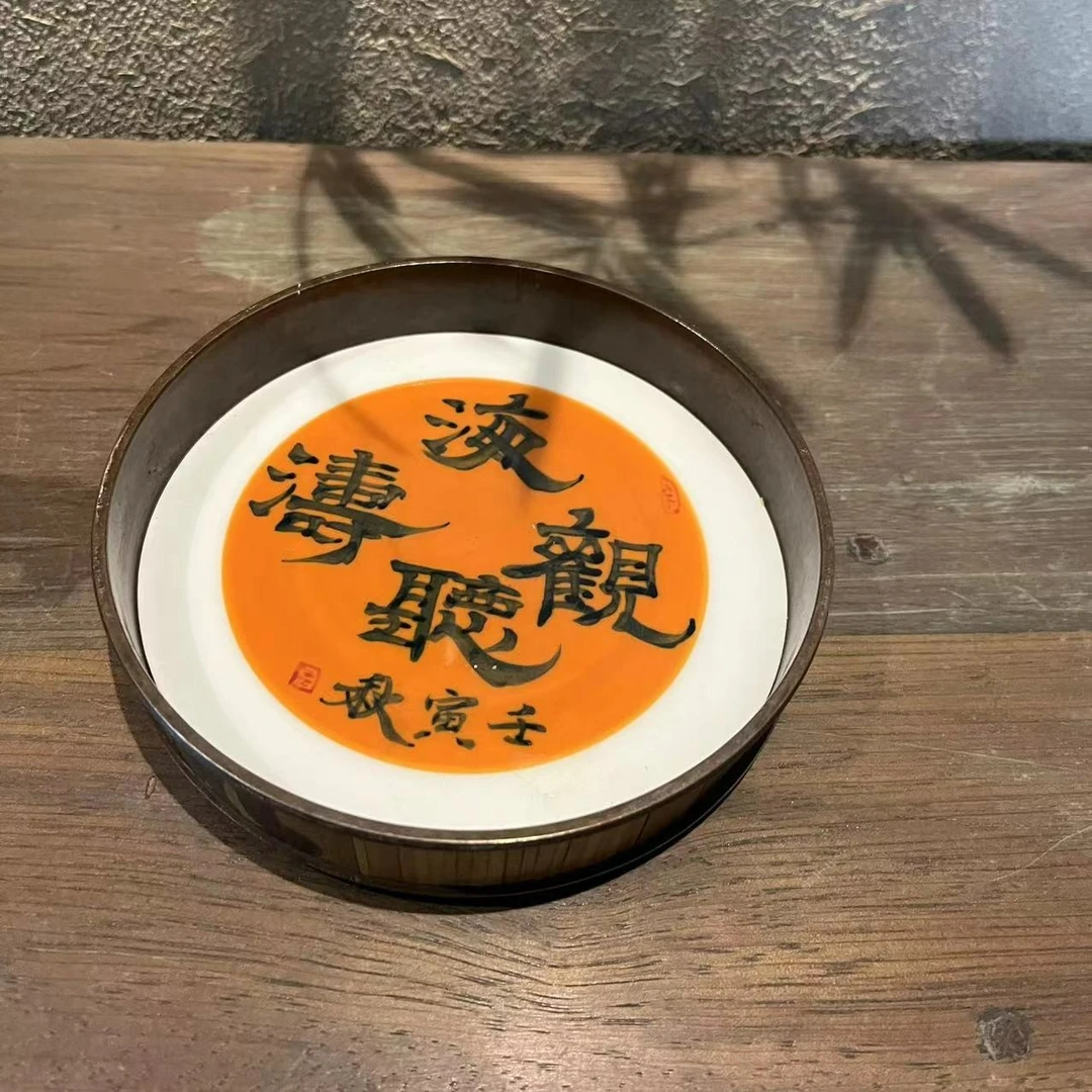 【小田甄陶】手绘诗经干泡盘圆壶托壶垫中式茶杯茶器配件