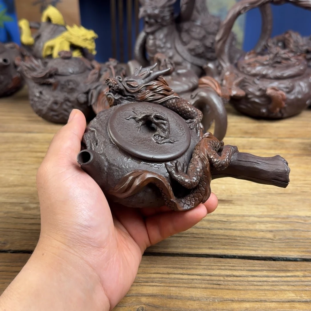 龙***六茶壶紫砂紫砂的味道很