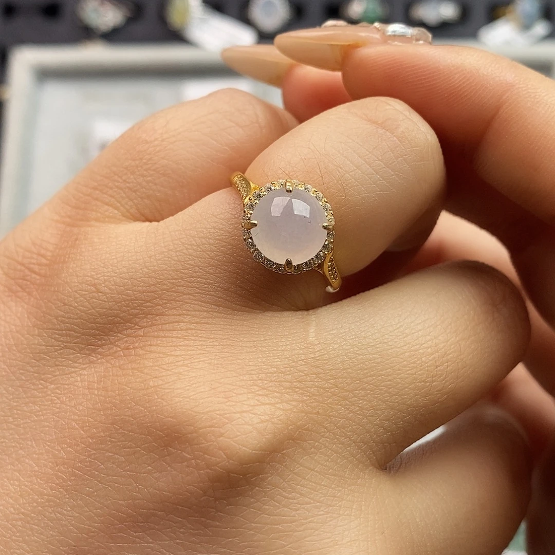 翡翠未镶嵌戒指翡翠