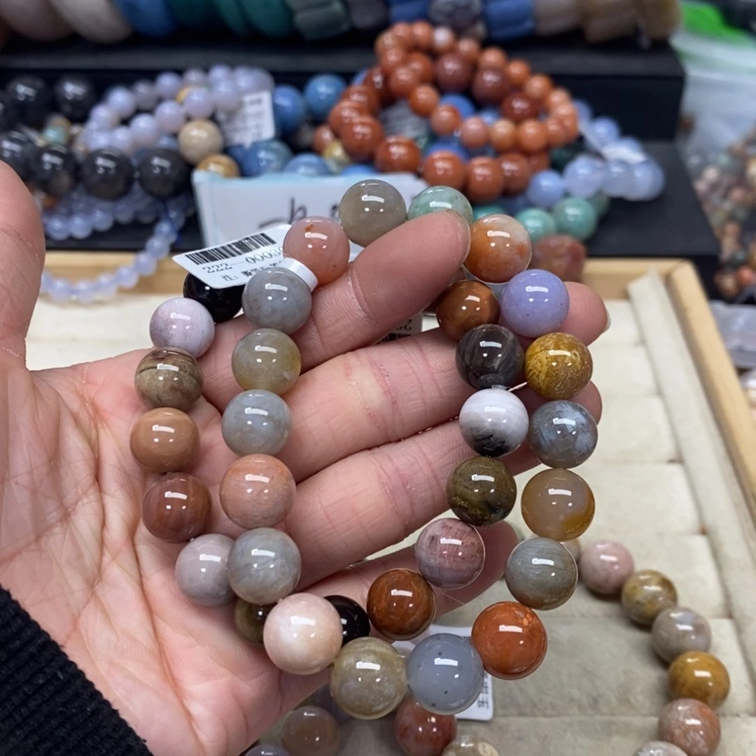 硅化珊瑚（珊瑚玉）手链未镶嵌可*咕321