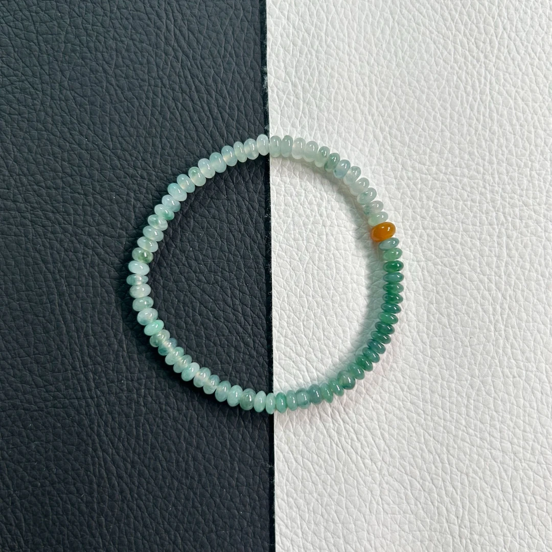 天然缅甸A货翡翠手串仙女气质款手串卡4＋