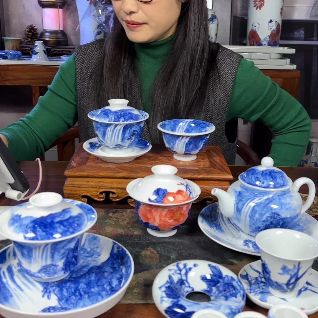 琉***猫国一王老师手绘山水