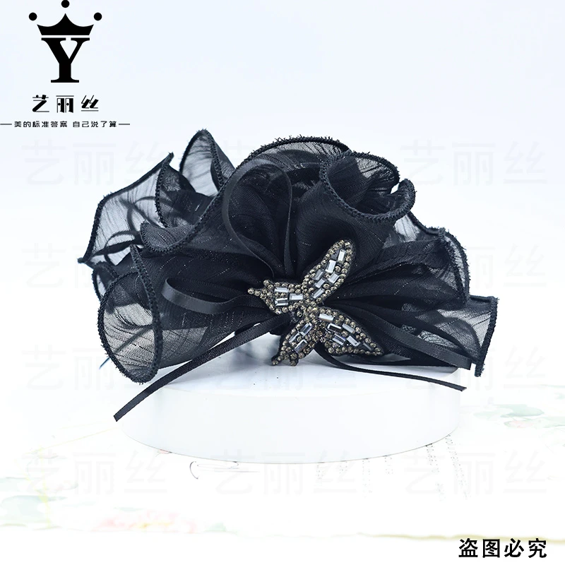 艺丽丝 巴黎王妃 [蝴蝶裙摆] 优雅轻奢欧根纱蝴蝶款 抓夹8cmYL103