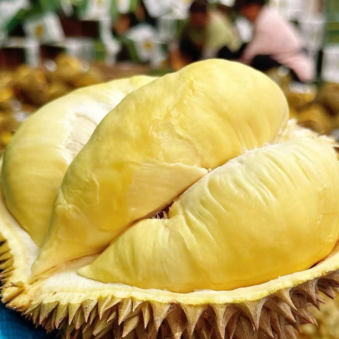【榴莲小时达泰国金枕榴莲】新鲜榴莲2-10斤【保4房肉核小】榴莲同城送金枕泰国