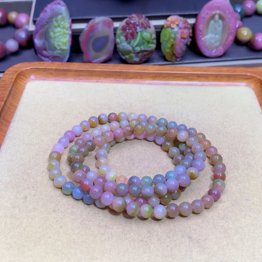 手链玛瑙未镶嵌盐源