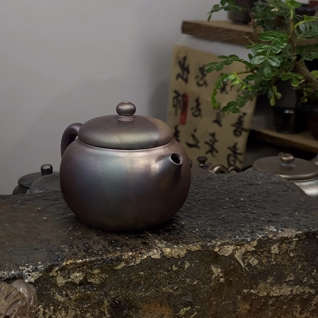 建水紫陶柴烧茶具