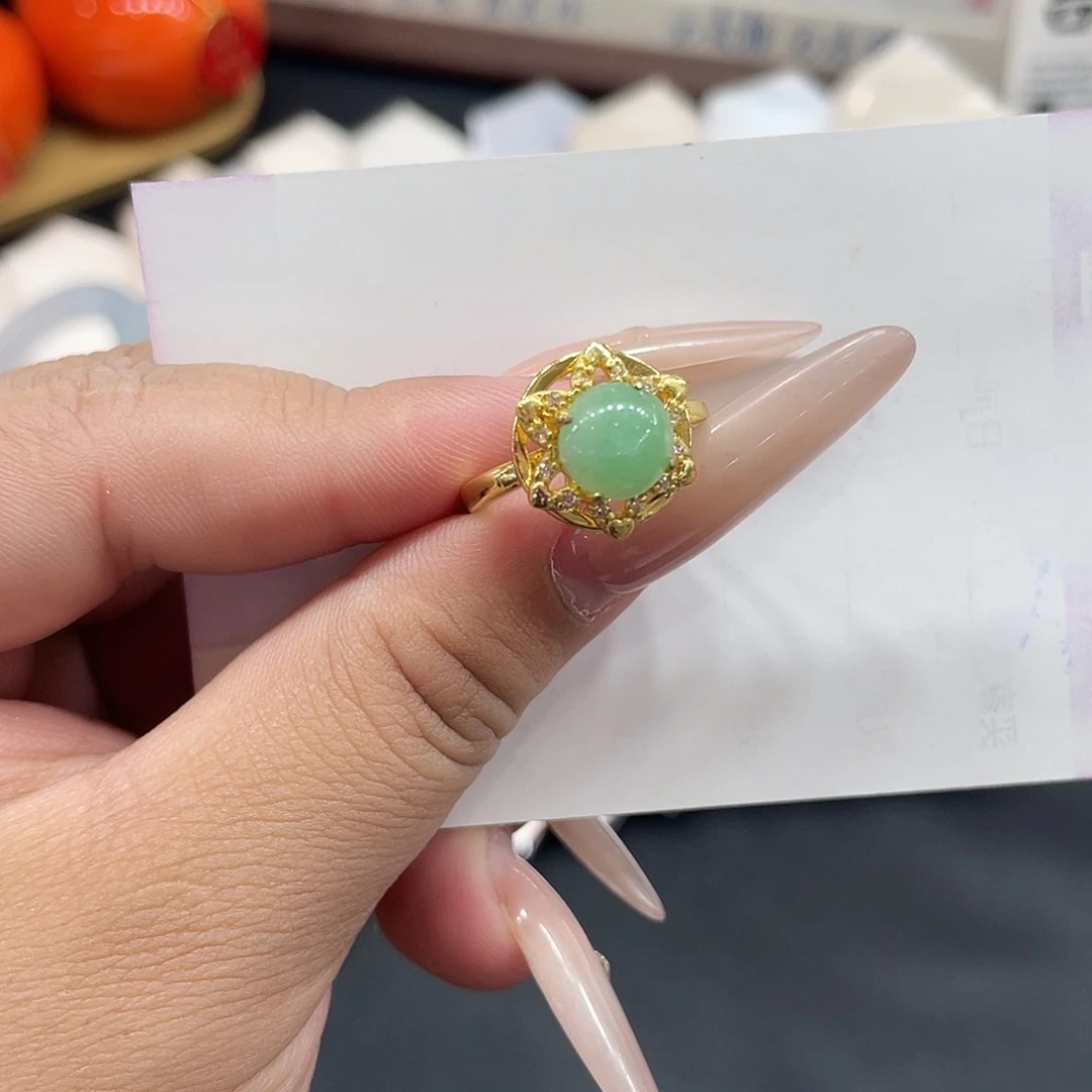 翡翠未镶嵌戒指天然缅甸翡翠5