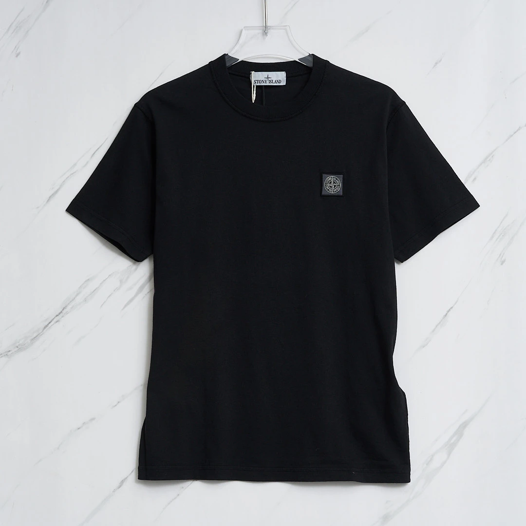 全新未使用 STONE ISLAND SINCE/石岛 男士徽标刺绣T恤/S9BU00027