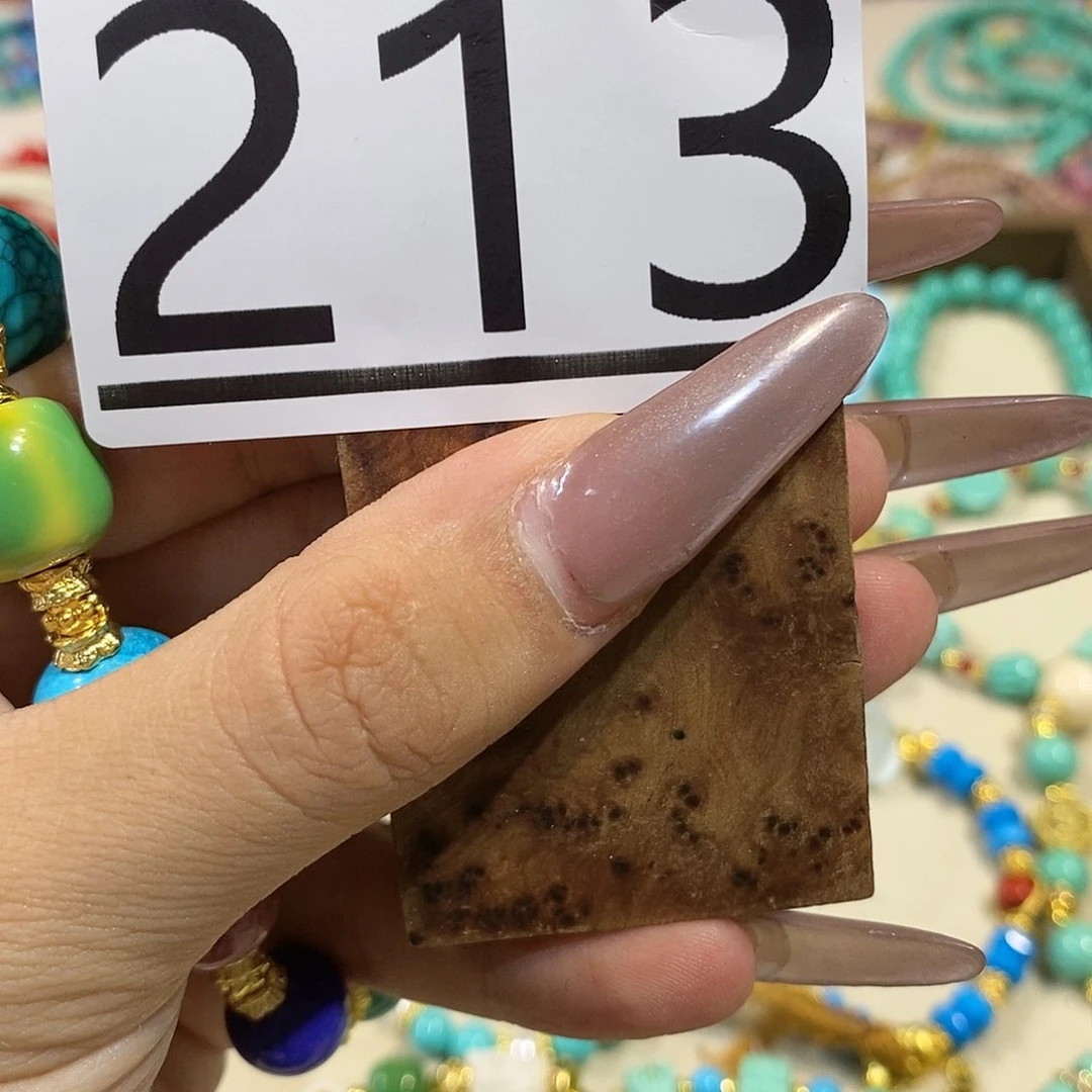 暖***心木圆珠圆雕手工串213