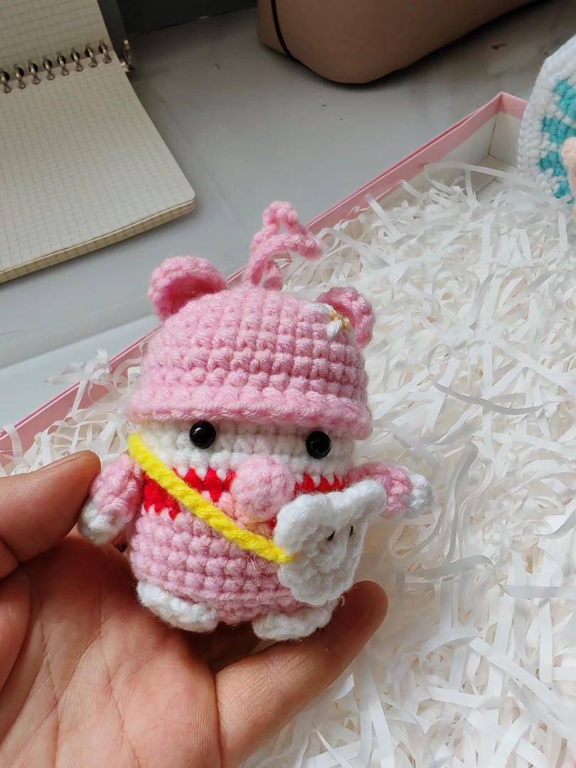 【成品】毛线钩织玩偶郊游鸭DIY编织材料包时尚百搭