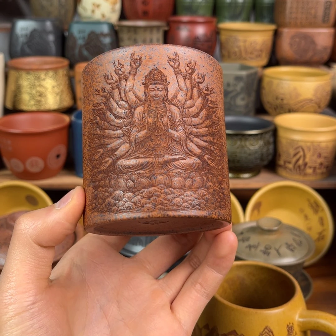 茶杯紫砂宜兴原矿紫砂杯茶具