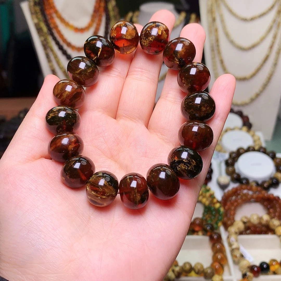 琥珀未镶嵌裸石16/血蜡妖花-88