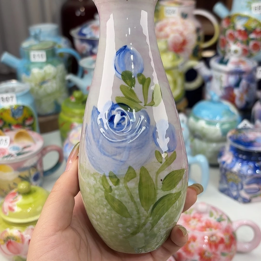 景德镇手绘高温釉下彩陶瓷茶具