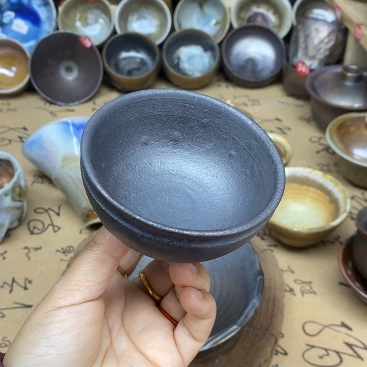 杯子陶柴烧杯特价商品不退换