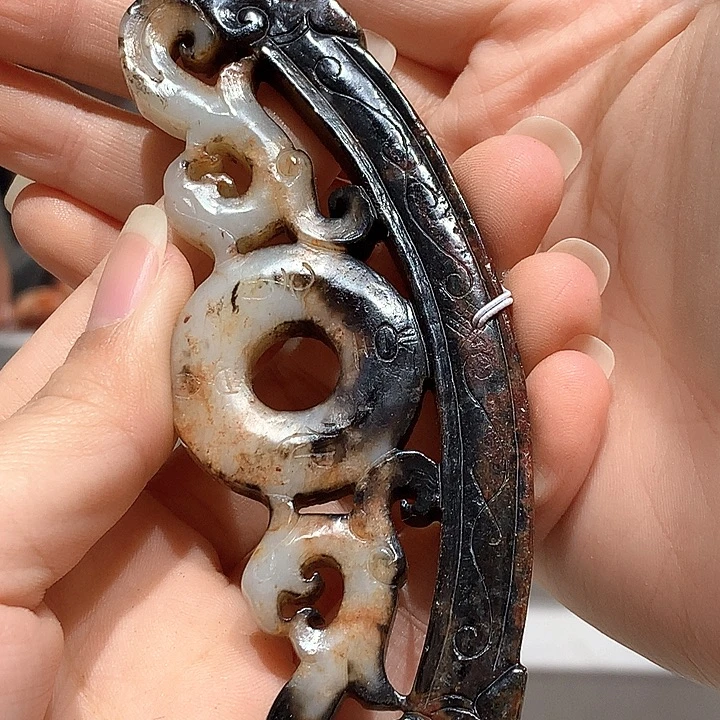 乡***化和田玉未镶嵌挂件