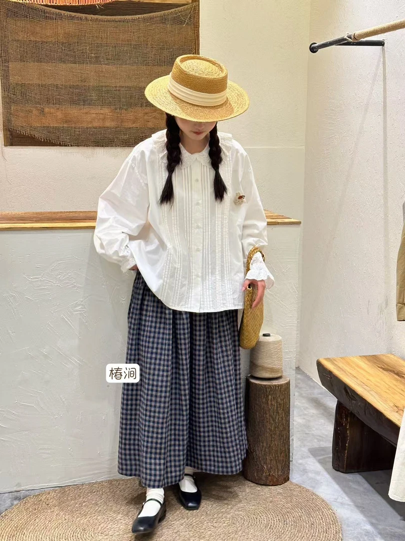 椿涧（99219）日系气质百搭衬衣（春季新款）