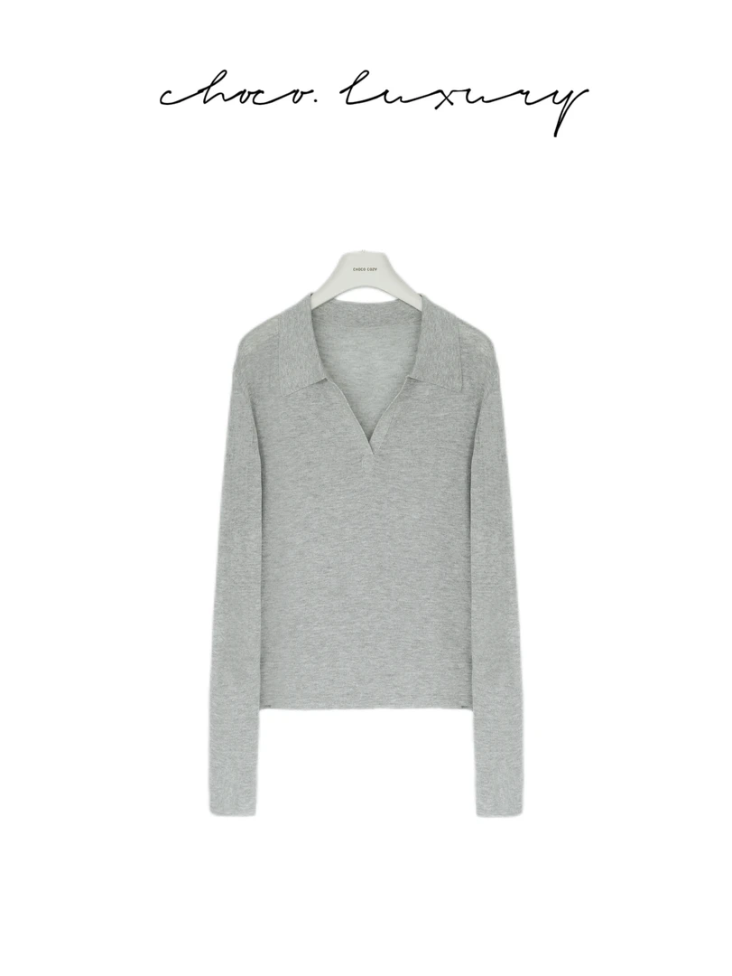 CHOCO【智感欧尼】早秋单品 巨显瘦 ！慵懒松弛轻薄长袖 D3299