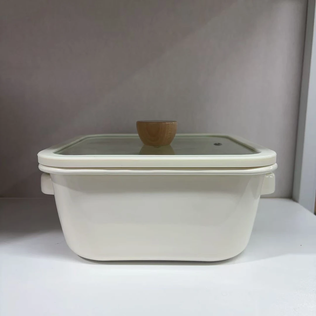 【颜值好物】22cm 3.2L纯白系列 方形汤锅炖锅