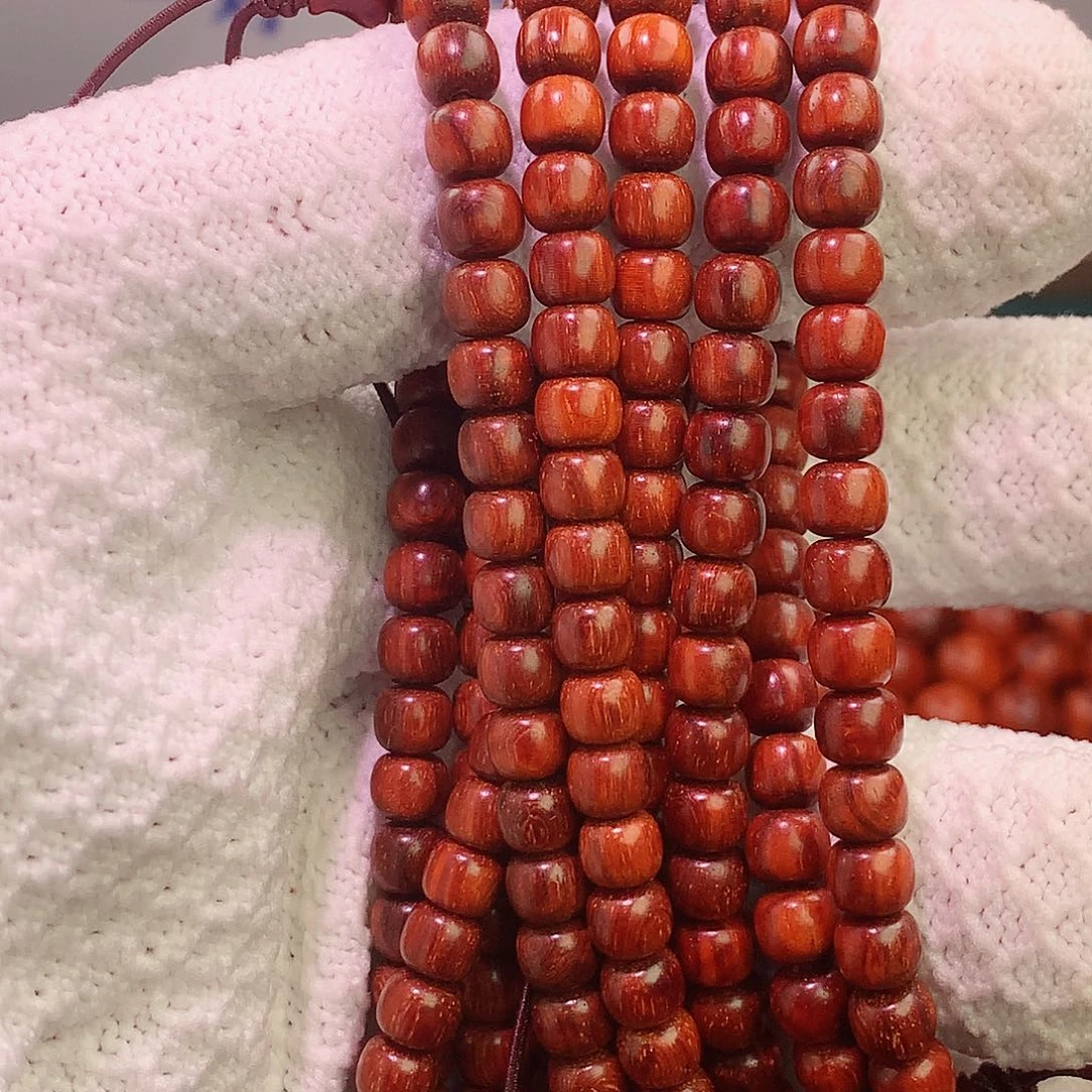 檀香紫檀（小叶紫檀）手串/手链5x6老型原汁原味108颗