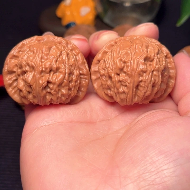 夏***点文玩核桃把件白狮子42