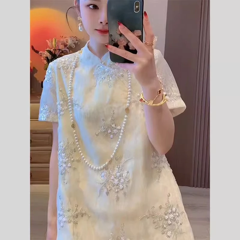 独特禅意新中式国风气质高级感超好看连衣裙女夏季2025年新款裙子